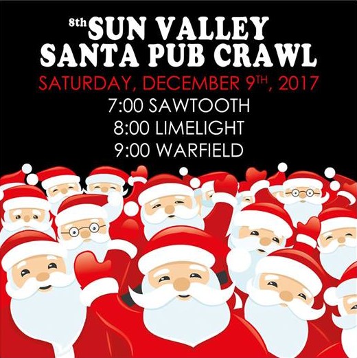Sun Valley Ketchum, Idaho Santa Pub Crawl 2024 SantaCon.info